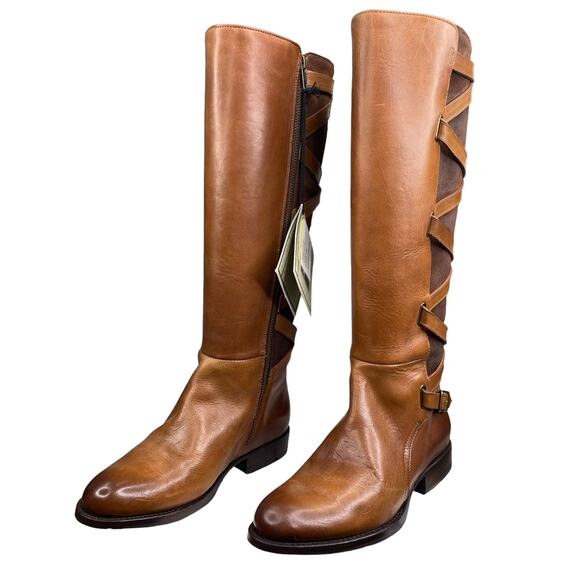 NWT FRYE Women's Jordan Brown Strappy Riding Boot Size US  7 - Picture 6 of 13
